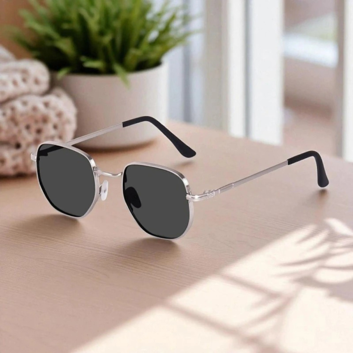 krishnafashion Retro Square Sunglasses - Image 6