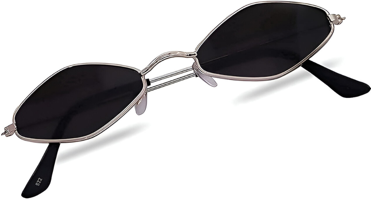 BLACK BURG Oval Sunglasses Black - Image 6