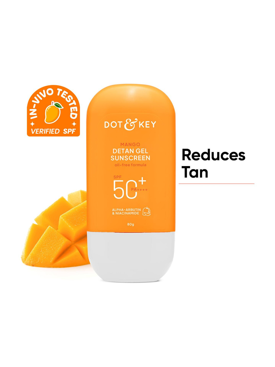 Dot & Key Sunscreen SPF 50 PA++++ Mango Detan Gel - Image 1
