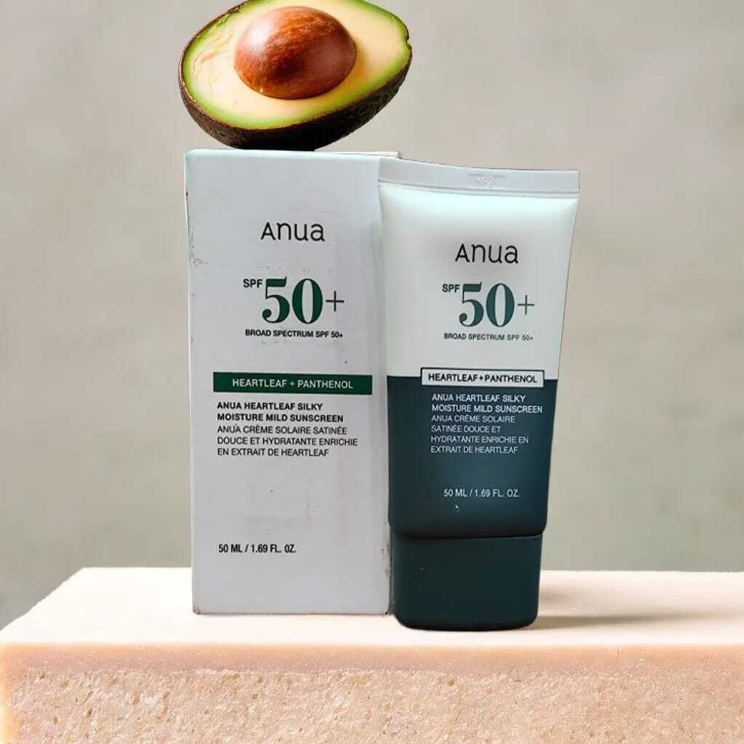Image of ANUA Sunscreen - SPF 50+ PA++++ SPF 50+ BROAD SPECTRUM SPF 50+HEARTLEAF +PANTHENOL (50 ml)