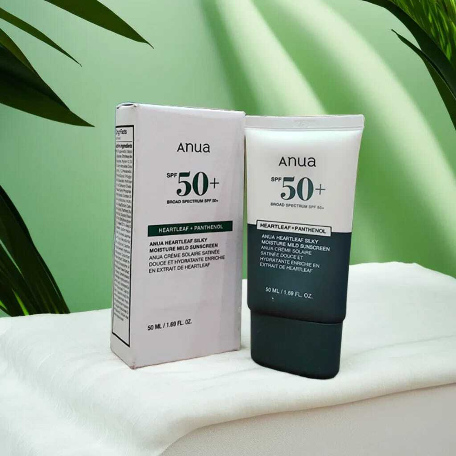 Image of ANUA Sunscreen - SPF 50+ PA++++ SPF 50+ BROAD SPECTRUM SPF 50+HEARTLEAF +PANTHENOL (50 ml)