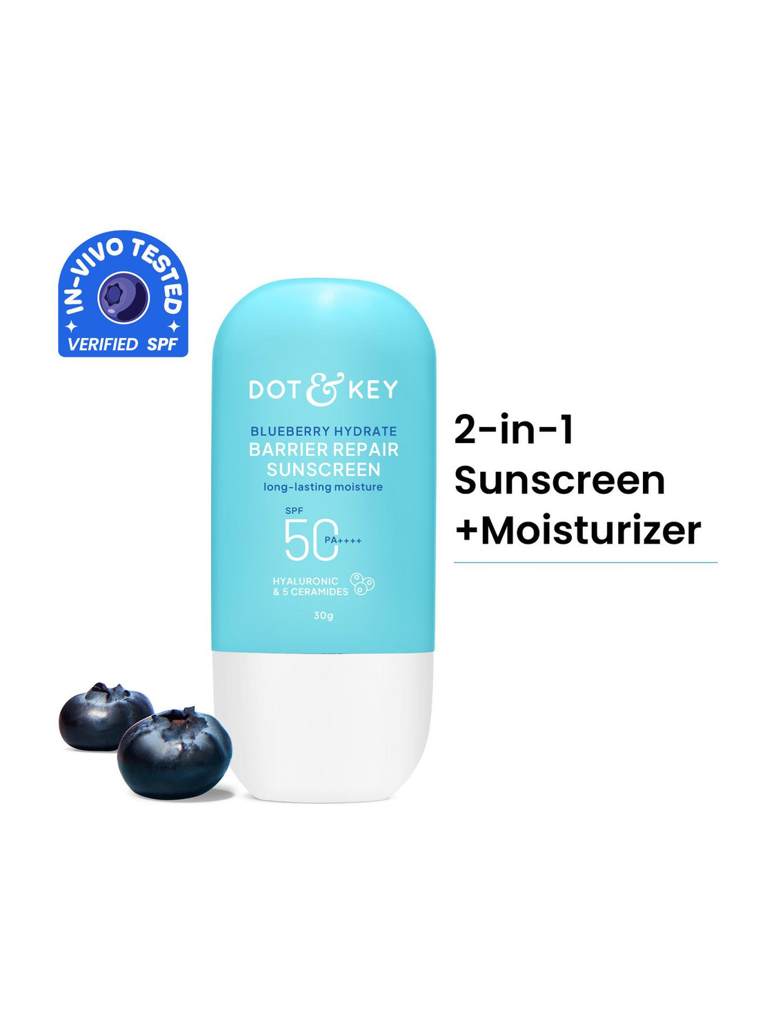 Dot & Key Sunscreen SPF 50 PA++++ Blueberry - Image 6