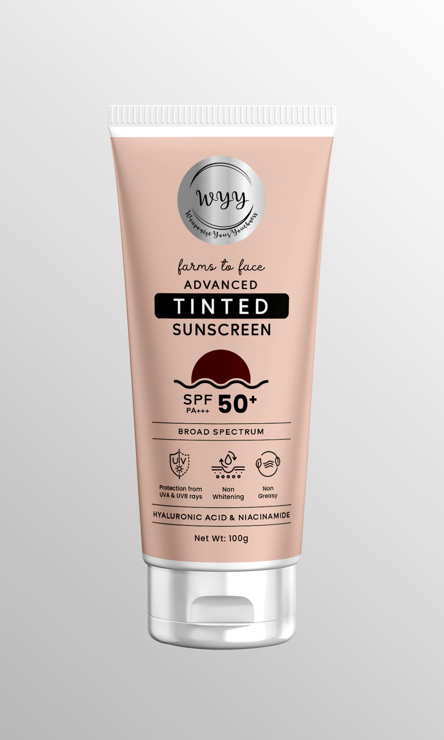 wyy Sunscreen SPF 50 Tinted PA+++ 1g - Image 3