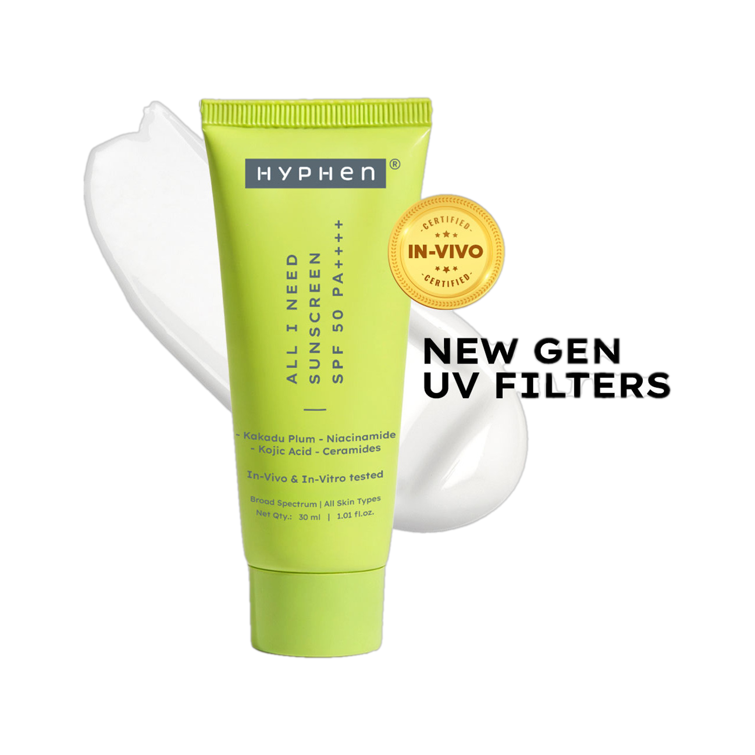 HYPHEN Sunscreen SPF 50 PA++++ 50ml - Image 1