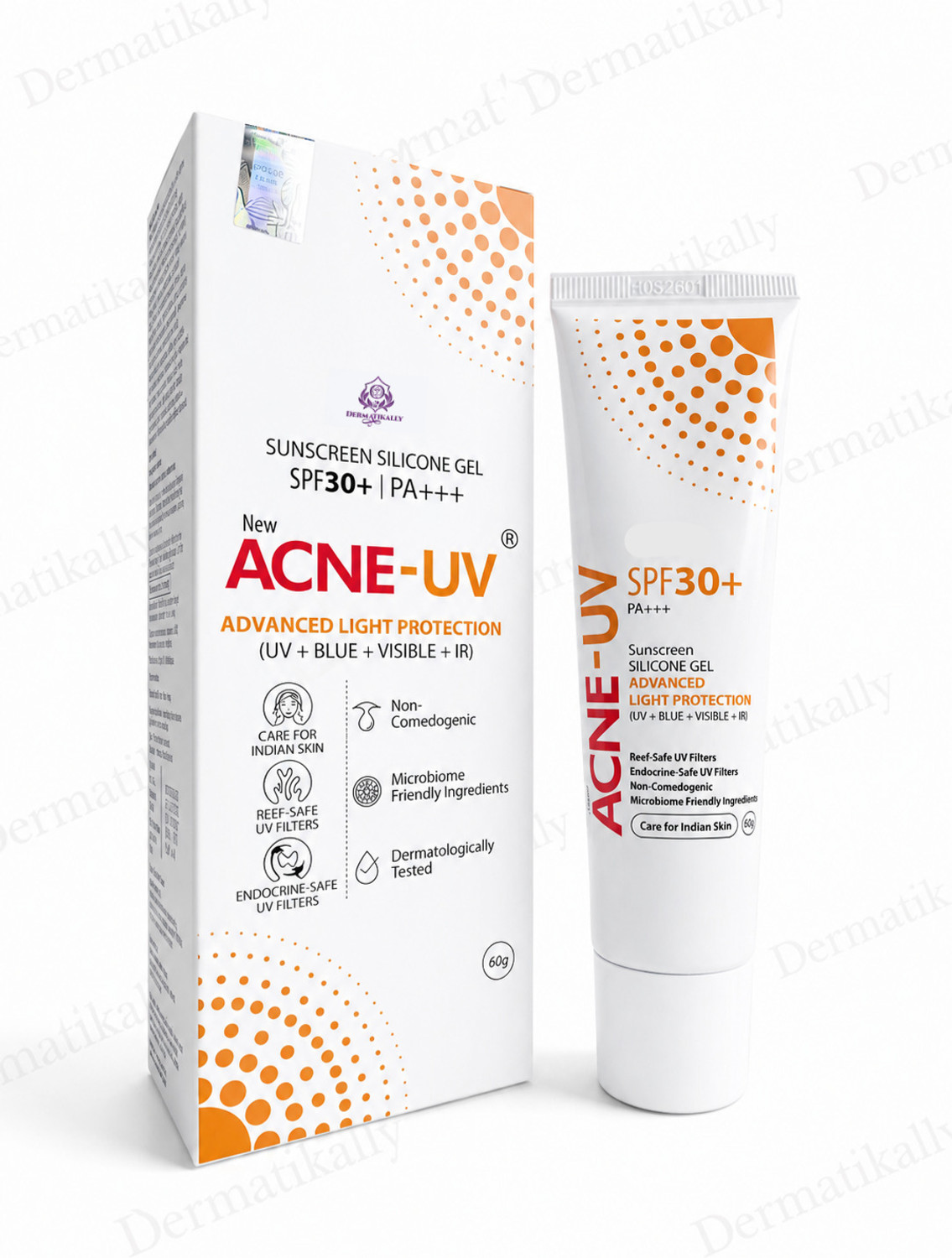 Image of ACNE-UV Sunscreen - SPF 30+ PA+++ SILICONE SUNSCREEN GEL SPF 30+ PA+++ (60 g)