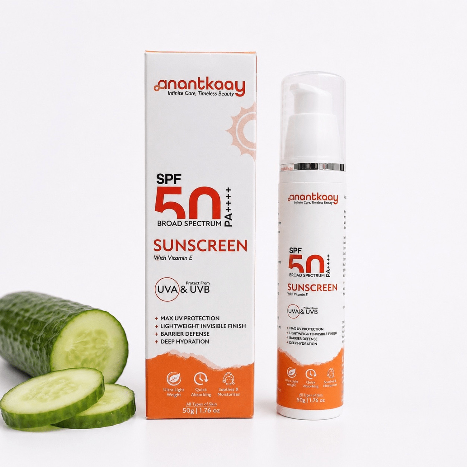 Image of KYNVA Sunscreen - SPF 50+ PA++++ Regular Men Moisturising Sunscreen with 11 Actives (150 g)