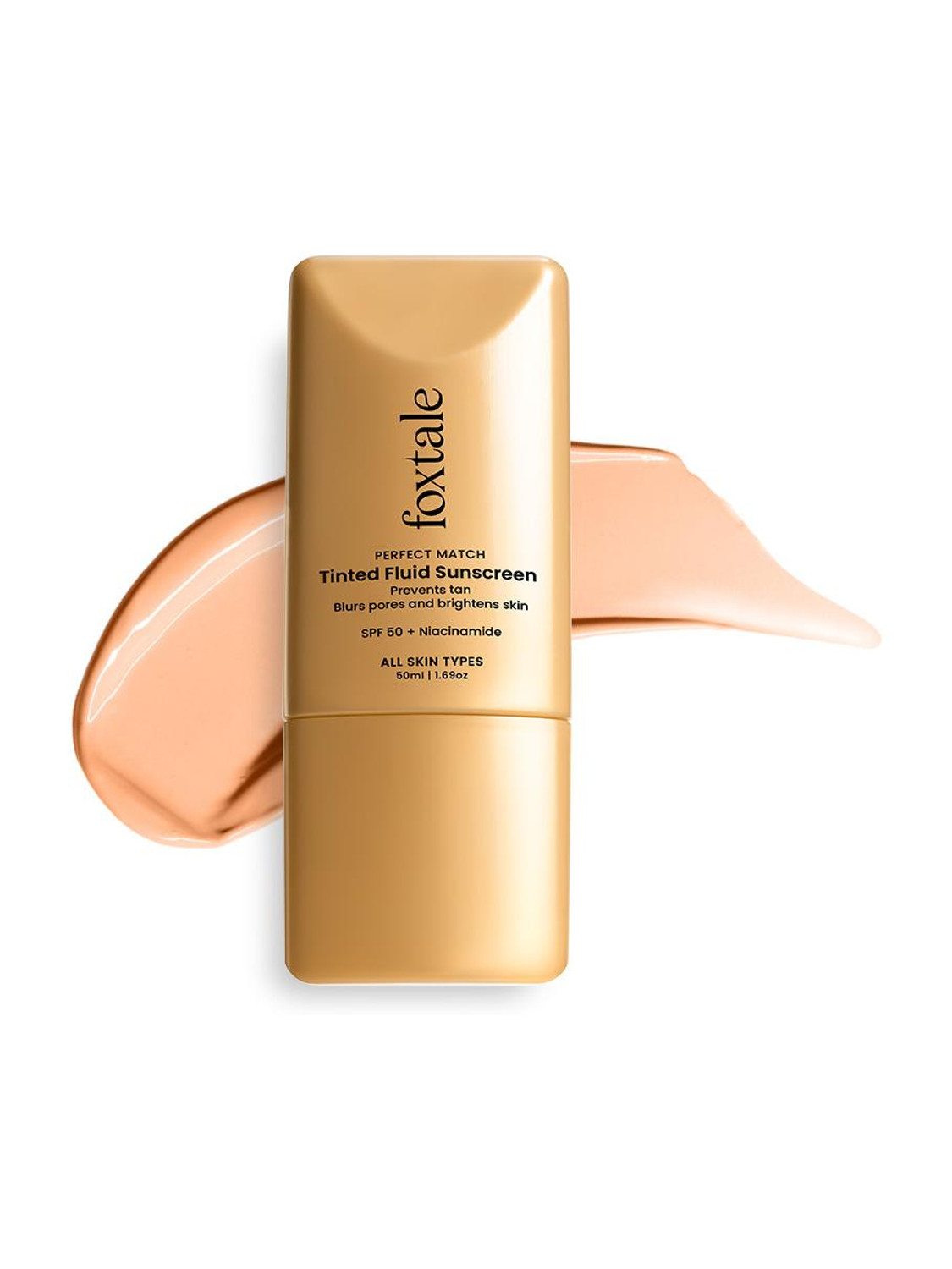 Foxtale Sunscreen SPF 50 Tinted Fluid 03 Caramel - Image 6