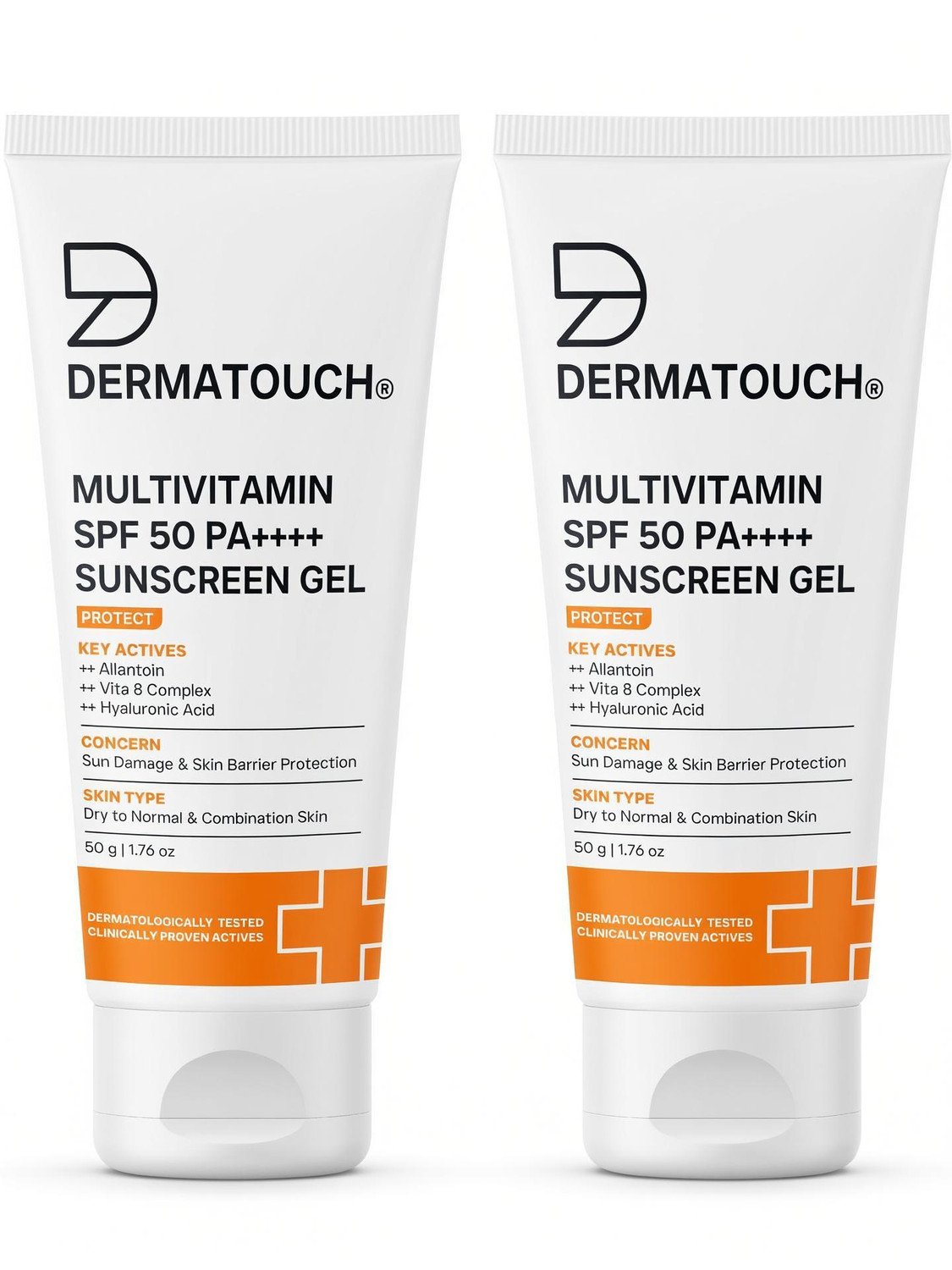 Dermatouch Multivitamin Sunscreen Gel SPF 50 PA++++ (100 g) - Image 1