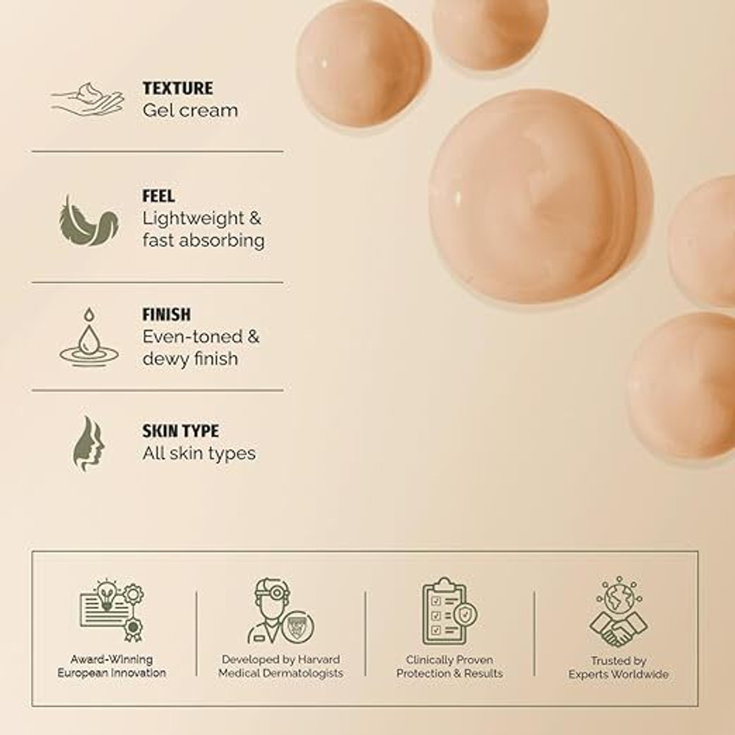 Image of Heliocare Sunscreen - SPF 50 PA++++ Sunscreen - SPF 50 PA++++ Color GelCream Light Suncreen UVB /UVA Combo (100 g)