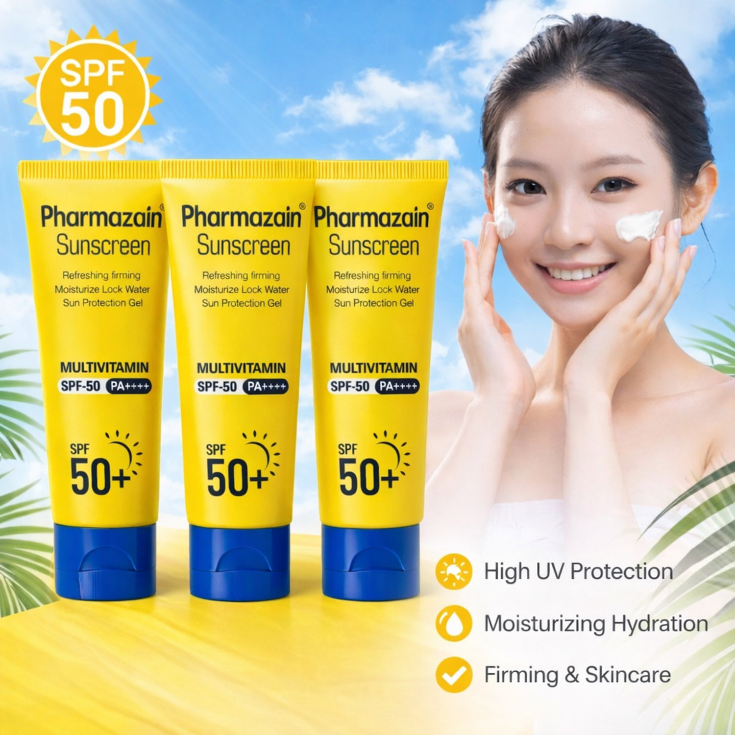 Image of Foxtale Sunscreen - SPF 50 PA++++ PA++++ Super glow sunscreen 50 SPF 80 ml (80 ml)