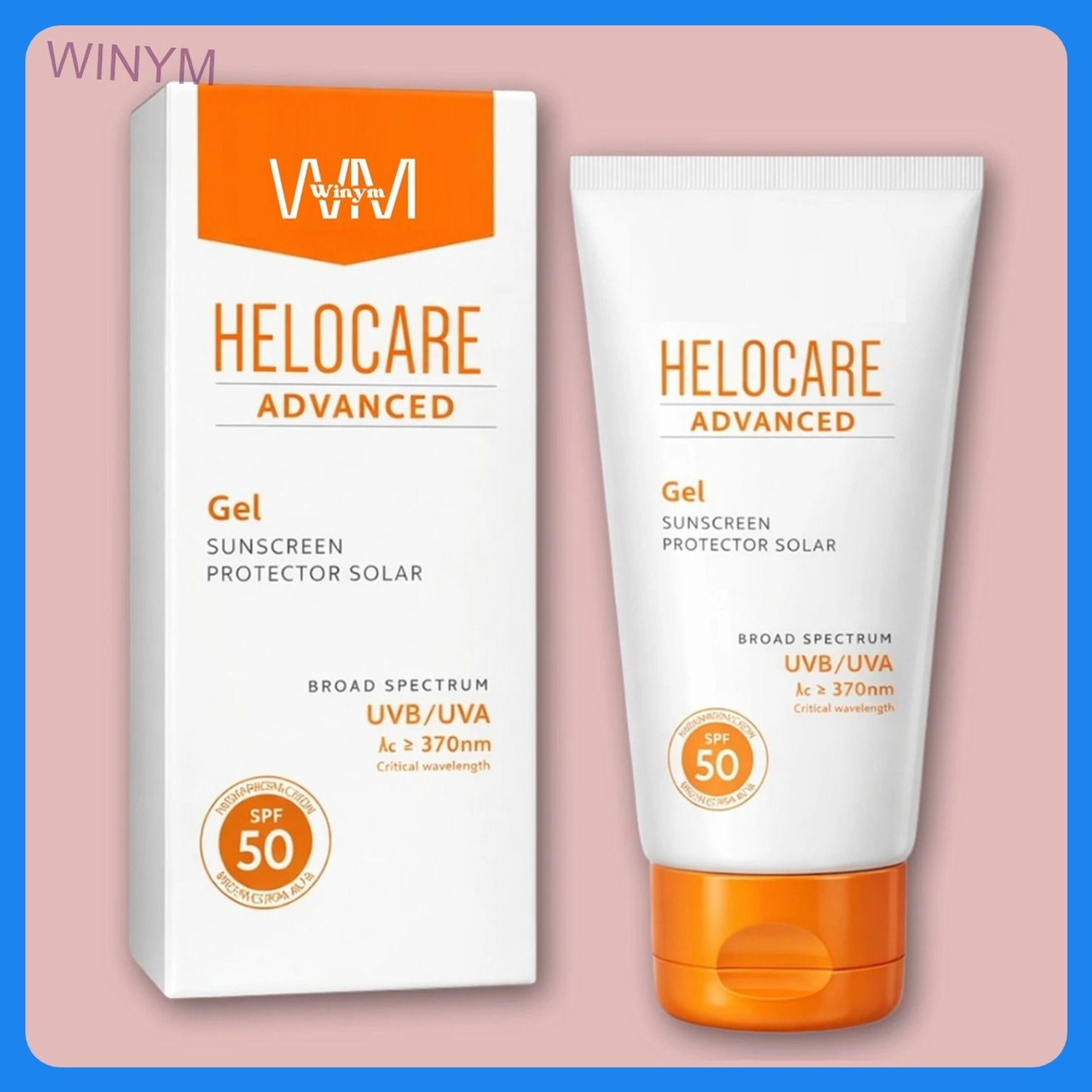 Image of Heliocare Sunscreen - SPF 50 PA++++ Color Sunscreen Orange Gel Cream Combo (100 g)