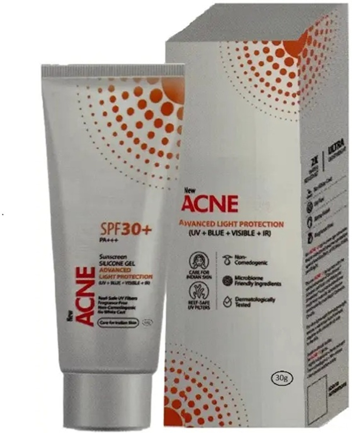 Image of ACNE-UV Sunscreen - SPF 50 PA++++ Gel Sunscreen Lightweight | All Skin Types | Broad Spectrum UVA /UVB Protection (50 g)