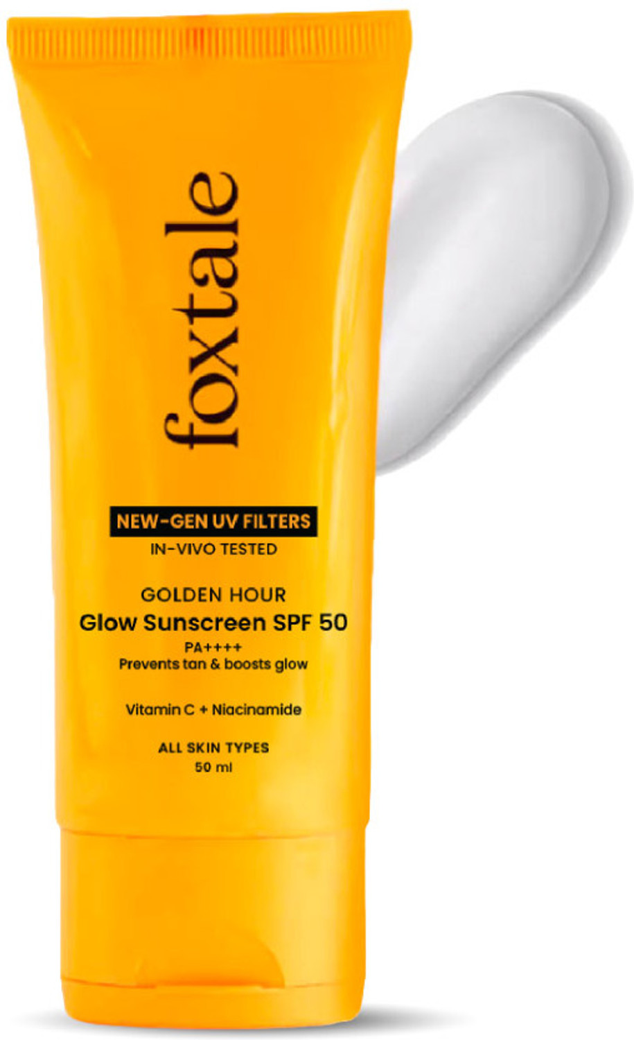 Foxtale Sunscreen SPF 50 PA++++ Glow 50 ml - Image 6