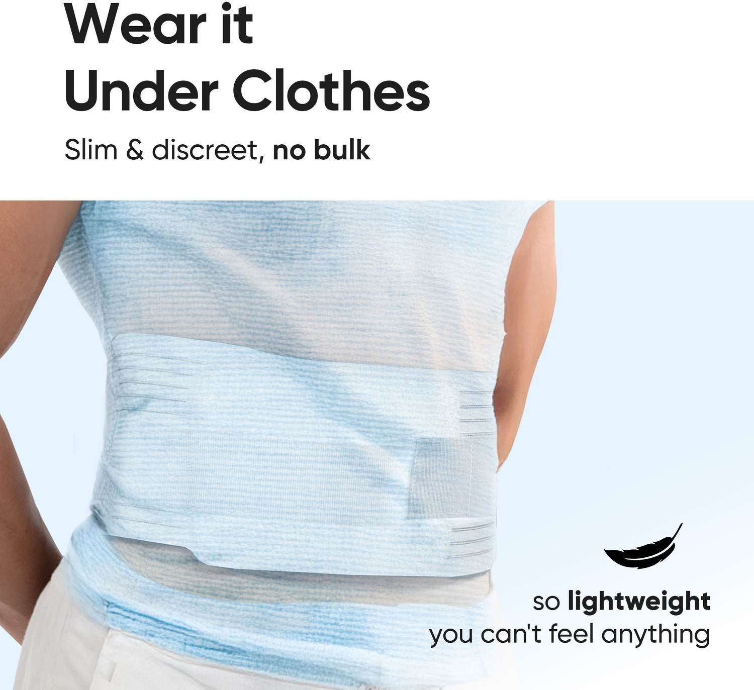Image of Frido Lumbo Sacral Belt For Women & Men | Waist Belt For Back Pain Relief (L), White Back / Lumbar Support (White)