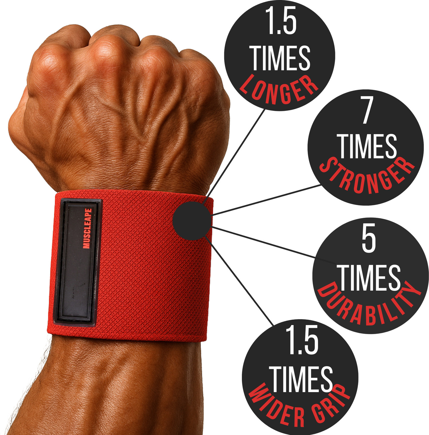 Image of Muscleape Wrist Wraps 14 Inches Wrist Support