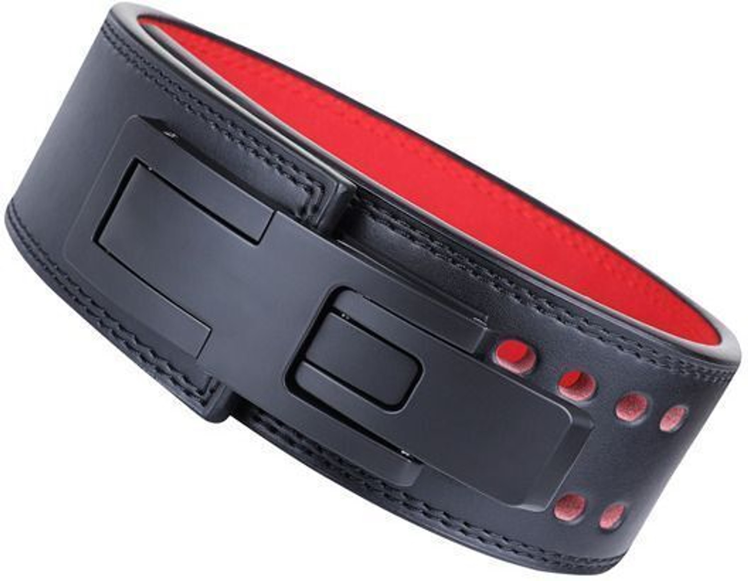 Image of RACE 13MM Weightlifting Lever Belt | Powerlifting Belt | Heavy Duty Adjustable Buckle Weight Lifting Belt (Black)