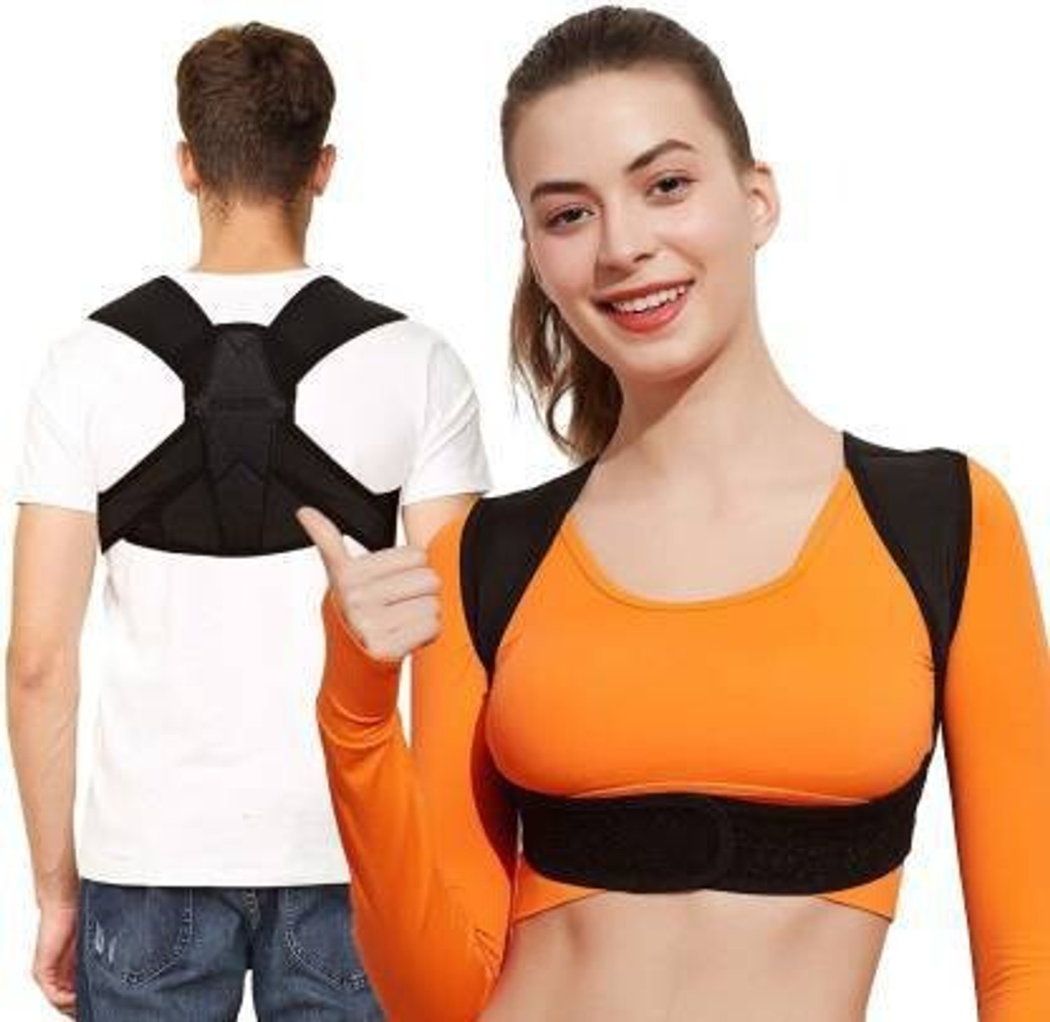 Image of Family Line Posture Corrector for Clavicle Support, Adjustable Back Straightener Back Posture Corrector