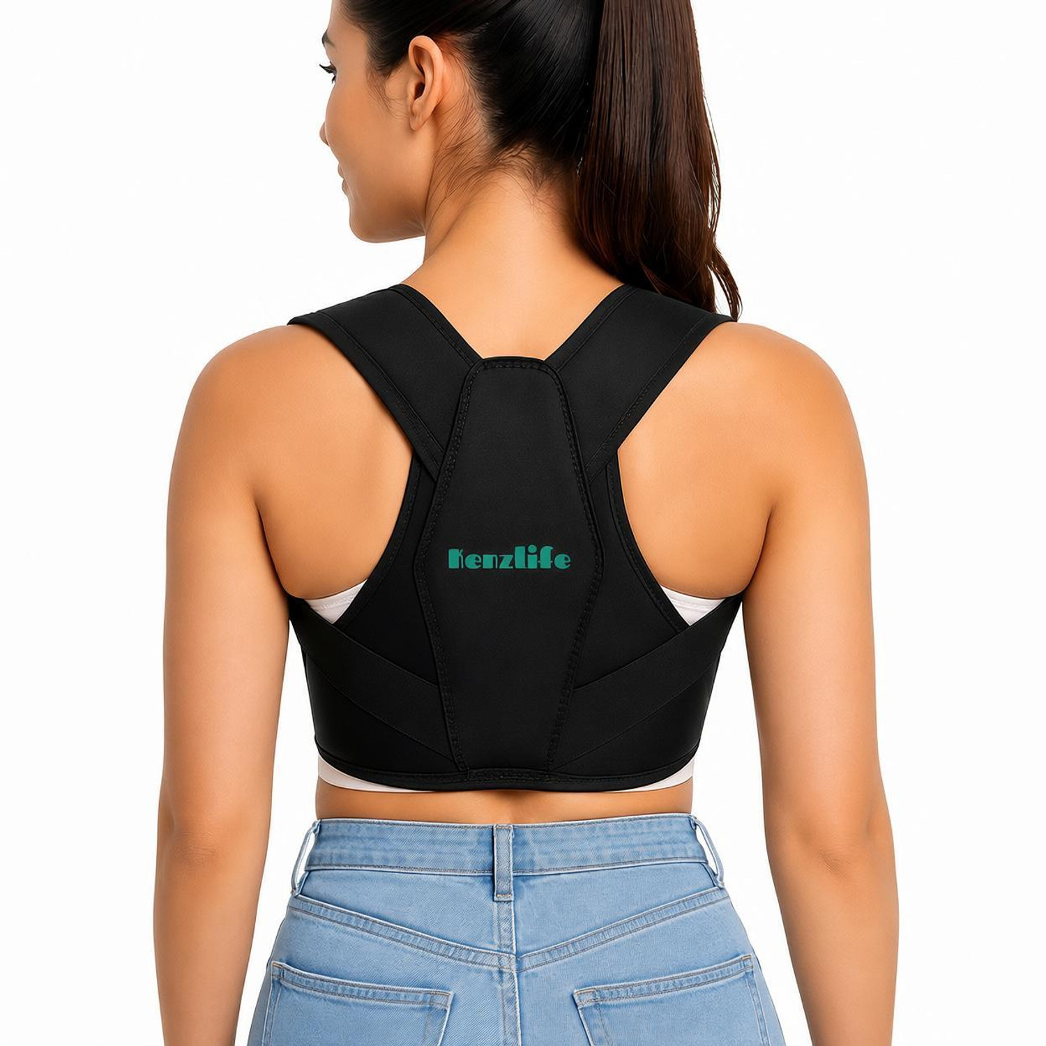 Image of Family Line Posture Corrector for Clavicle Support, Adjustable Back Straightener Back Posture Corrector