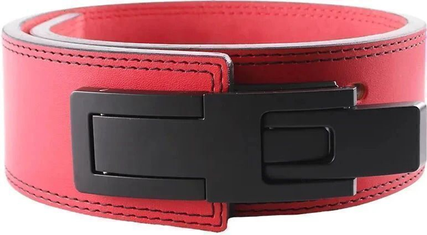 Image of RACE 13MM Weightlifting Lever Belt | Powerlifting Belt | Heavy Duty Adjustable Buckle Weight Lifting Belt (Black)