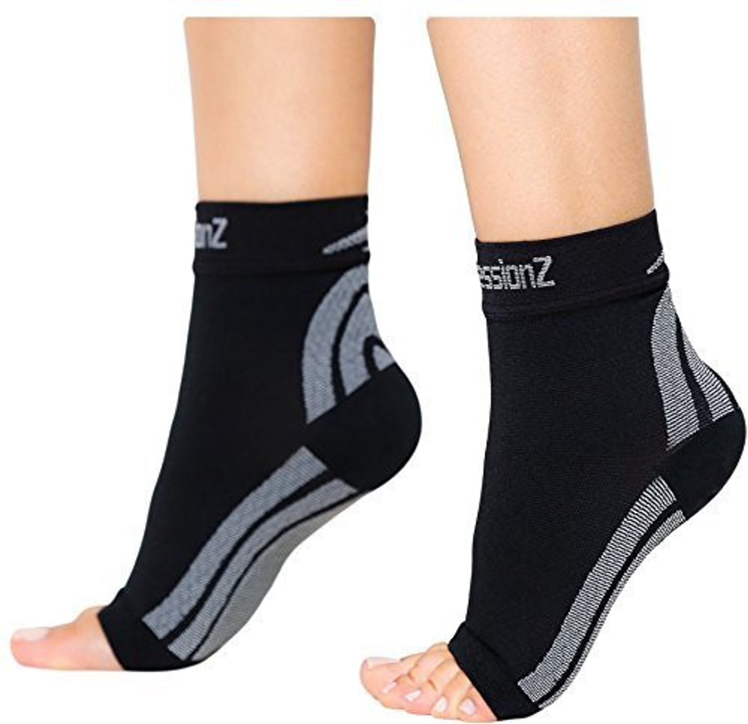 Image of CompressionZ Plantar Fasciitis Socks Compression Foot Sleeves Ankle Brace Arch Ankle Support