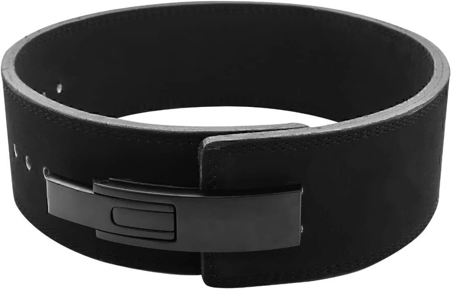 Image of RACE 13MM Weightlifting Lever Belt | Powerlifting Belt | Heavy Duty Adjustable Buckle Weight Lifting Belt (Black)