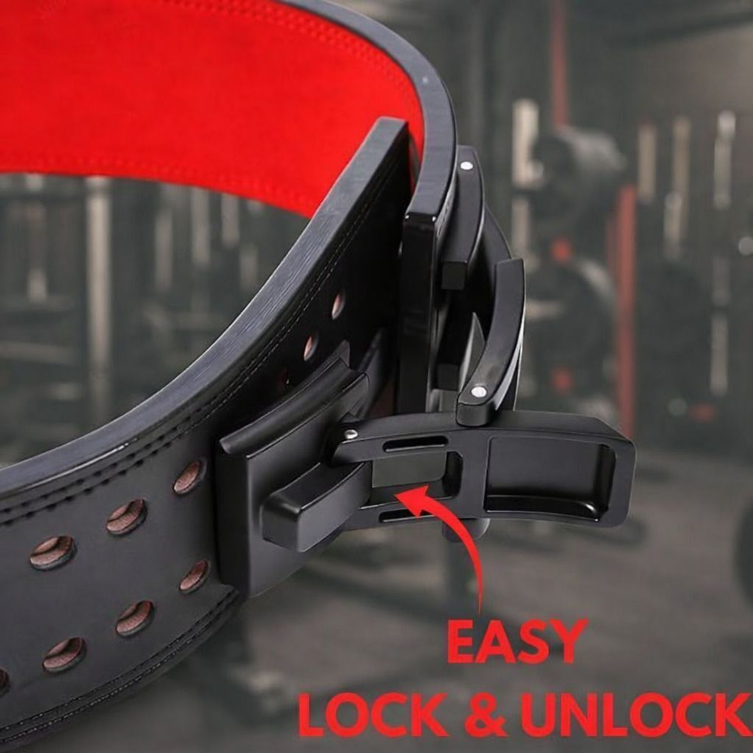 Image of RACE 13MM Weightlifting Lever Belt | Powerlifting Belt | Heavy Duty Adjustable Buckle Weight Lifting Belt (Black)