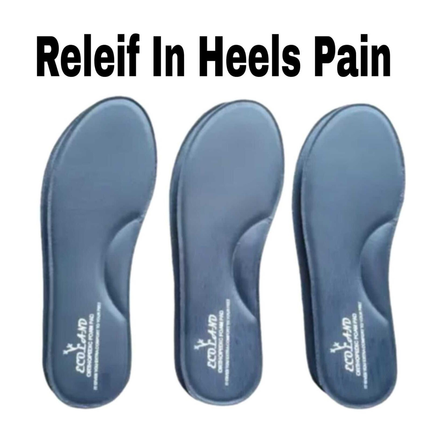 Image of ASTARZ Memory Foam Shoe Insoles Comfortable Insoles Supports Heel Insole (Grey)