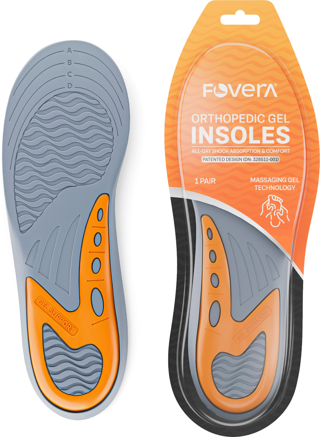 Image of N2J2 SHOP Premium Orthotic Gel High Arch Support Insoles Gel Pad 3D Arch Support Flat Feet Insole