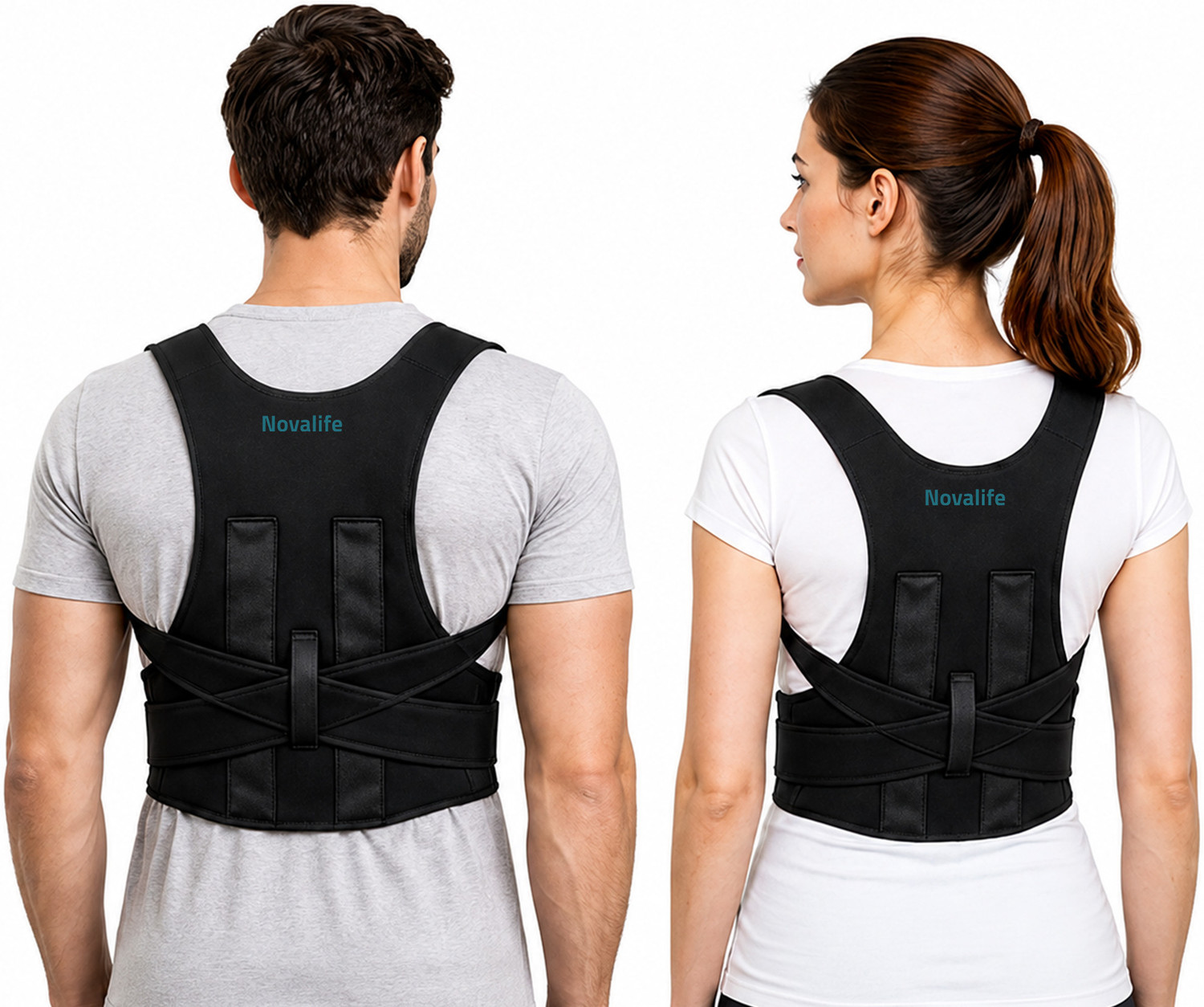Novalife Adjustable Posture Corrector Back Support Belt - Image 1