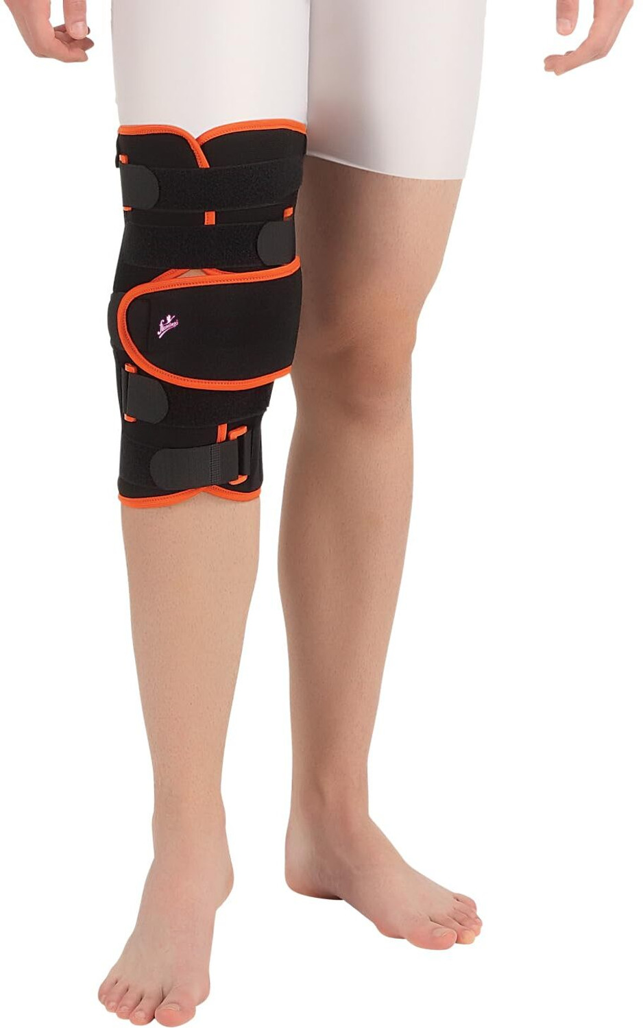 Image of FLAMINGO Knee Cap for Knee Pain for Women Men knee brace for Gym & Sports, Black Size XXL Knee Support (Black)