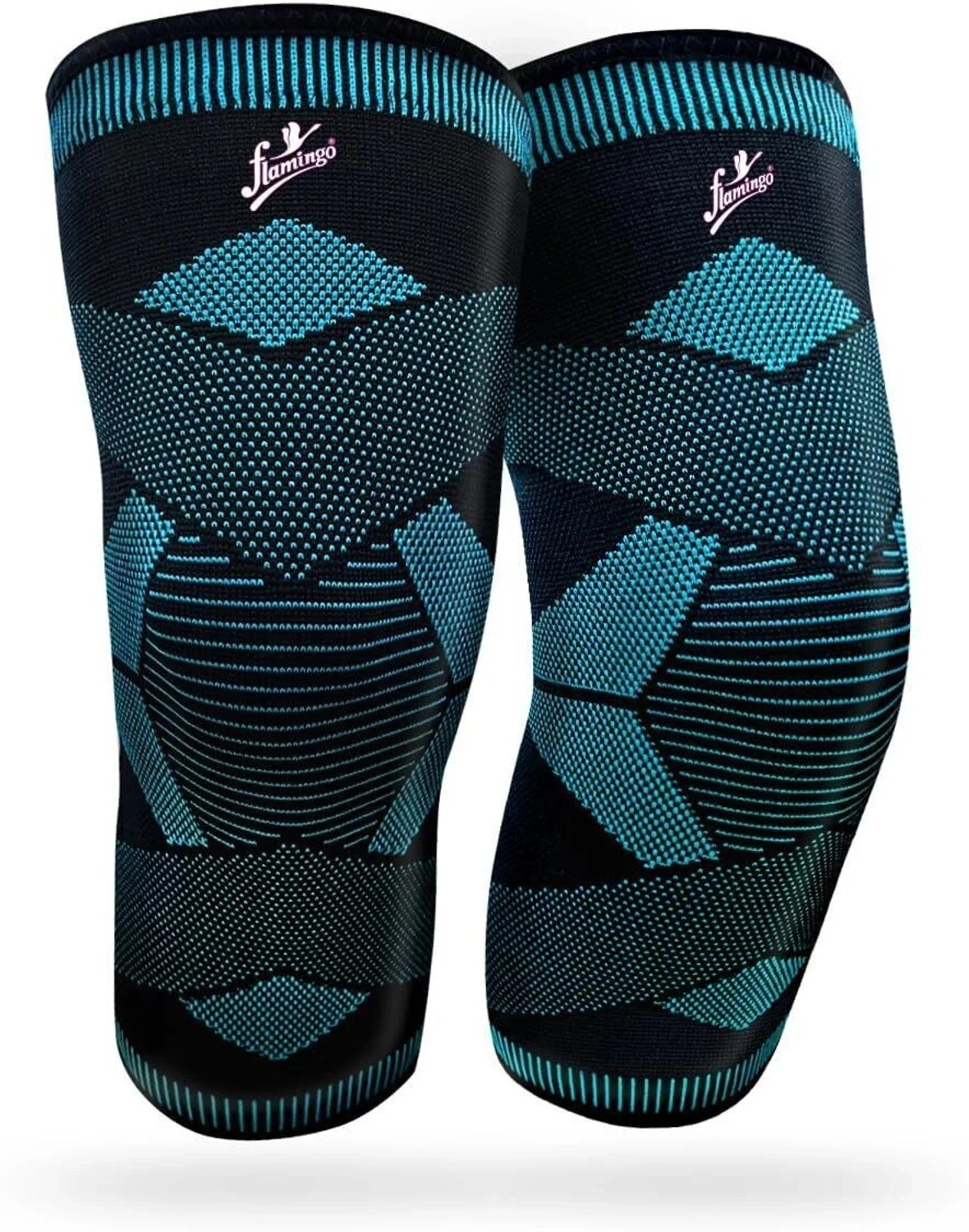 Image of FLAMINGO Knee Cap for Knee Pain for Women Men knee brace for Gym & Sports, Black Size XXL Knee Support (Black)