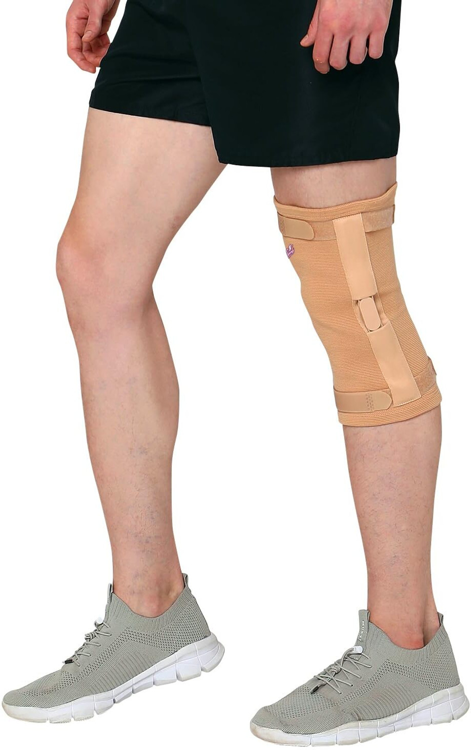 Image of FLAMINGO Knee Cap for Knee Pain for Women Men knee brace for Gym & Sports, Black Size XXL Knee Support (Black)