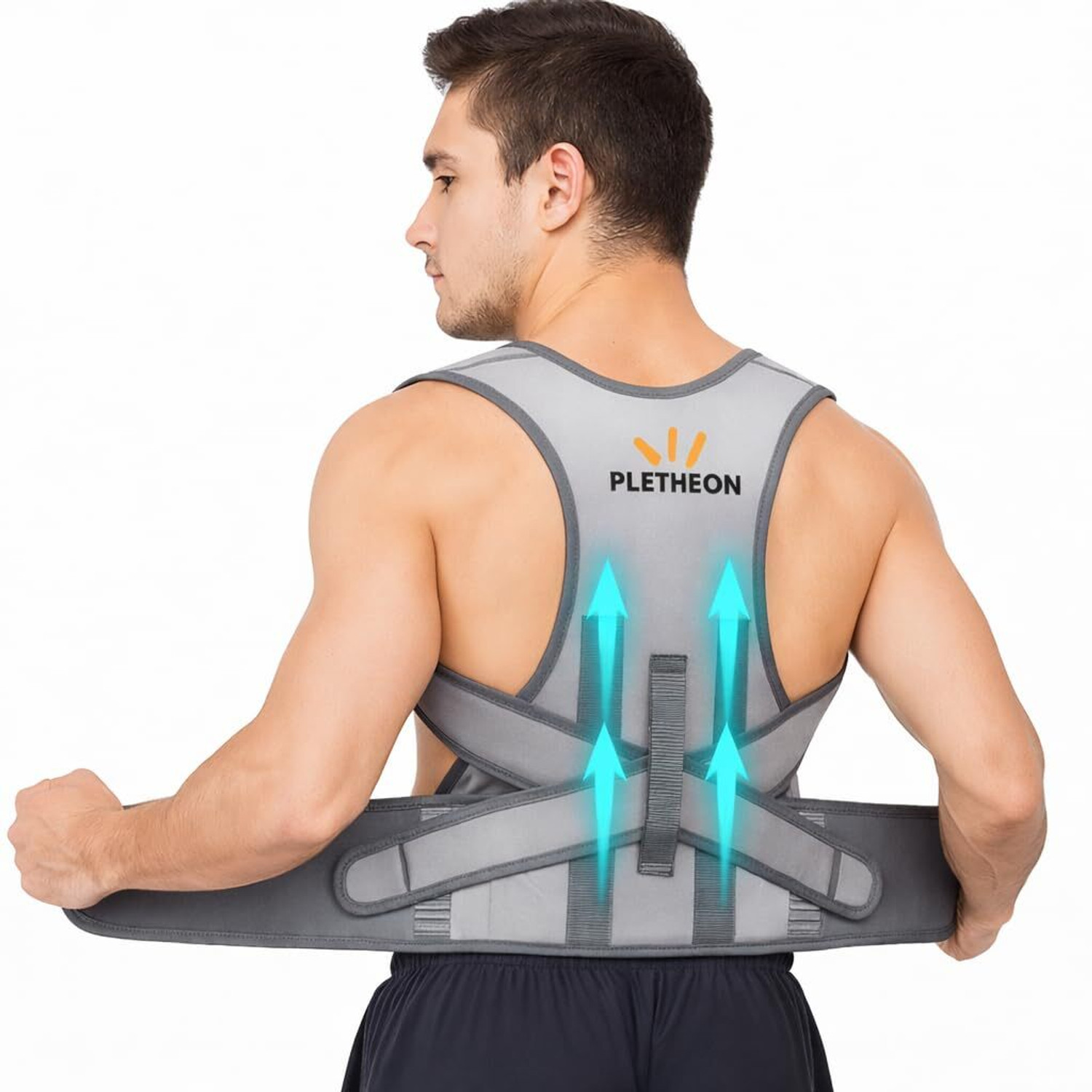 PLETHEON support posture corrector belt for men and women for back pain (FREE...