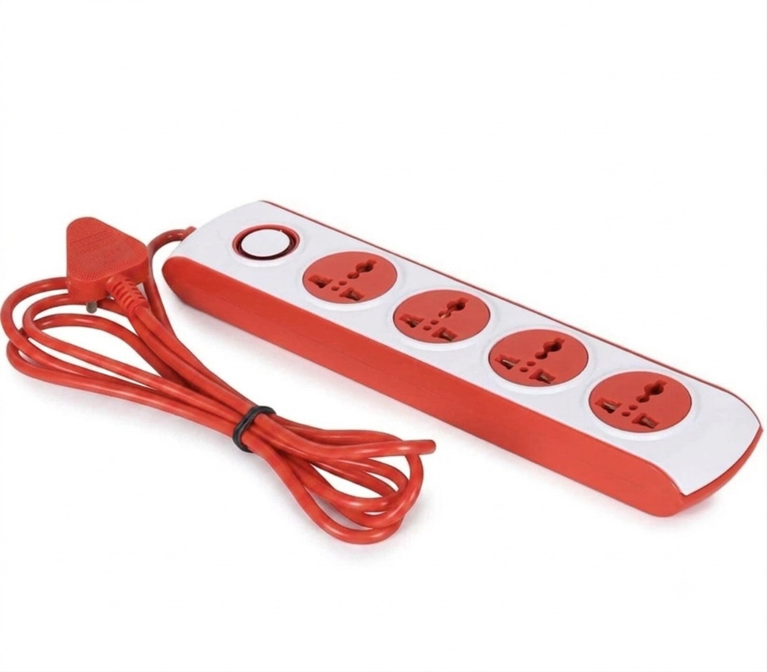 Image of EVEREADY Everprotect Ultra Spike Guard - X4 (4 meter) 4 Socket Extension Boards (Red, 4 m)