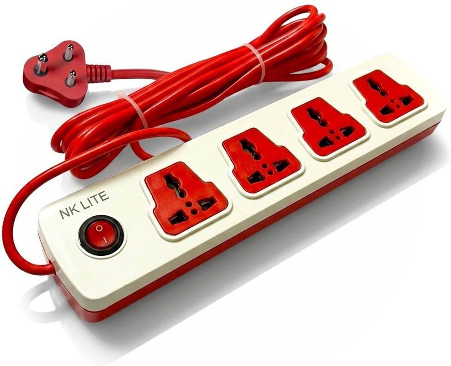 Image of EVEREADY Everprotect Ultra Spike Guard - X4 (4 meter) 4 Socket Extension Boards (Red, 4 m)
