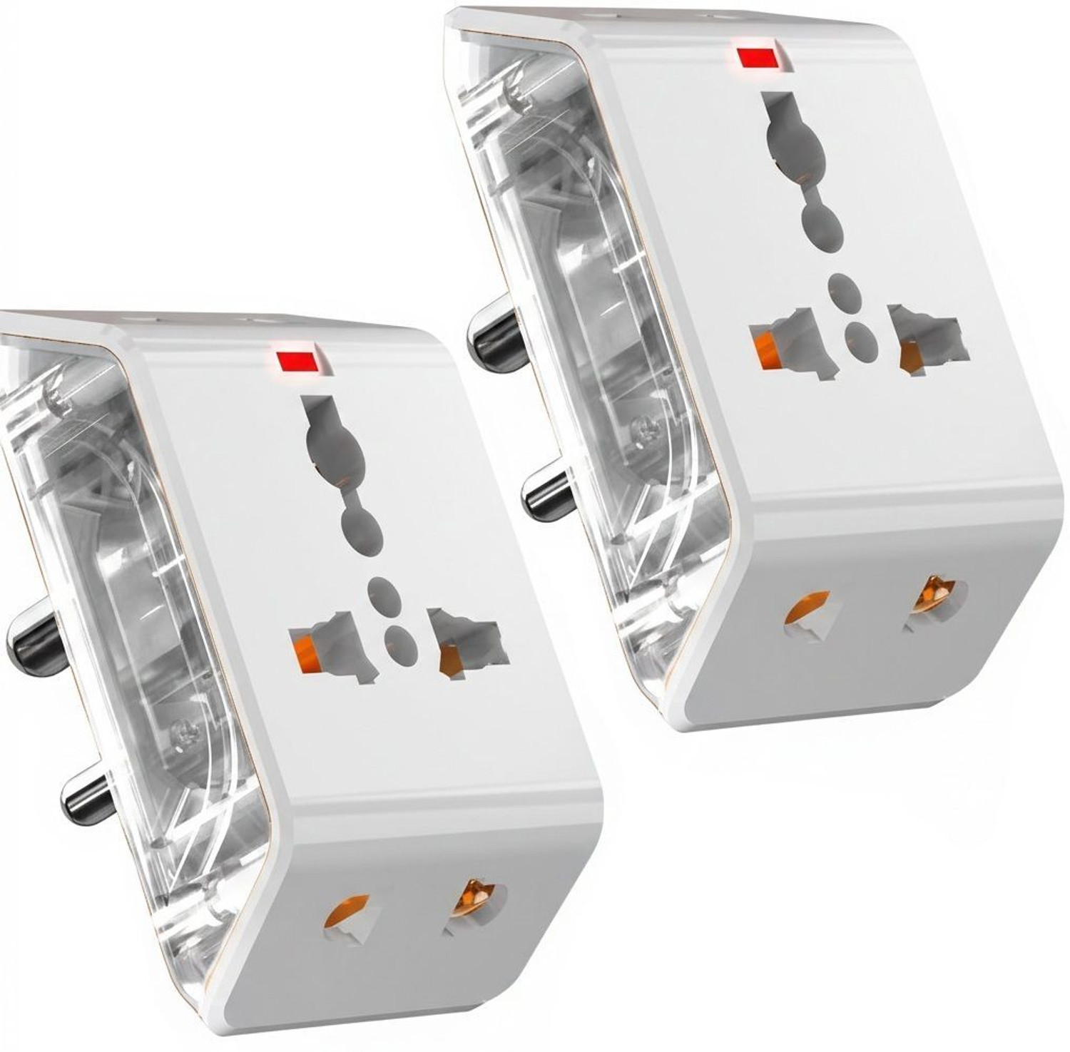 Image of EMBox Multi Plug Universal Socket 10 A with 1 Type C Port and 2 USB Ports (cordless) 4 Socket Extension Boards (Black, 0 m, With USB Port)