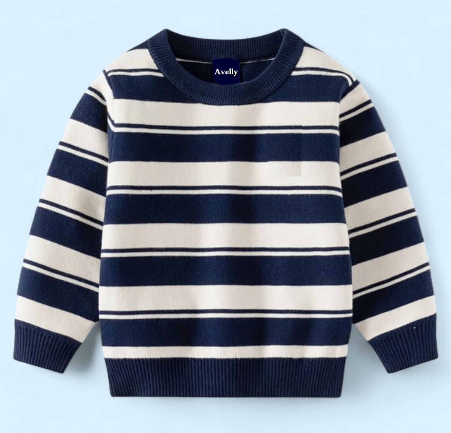 Image of FUGAZEE Men Floral Print High Neck Blue, Grey, White Sweater