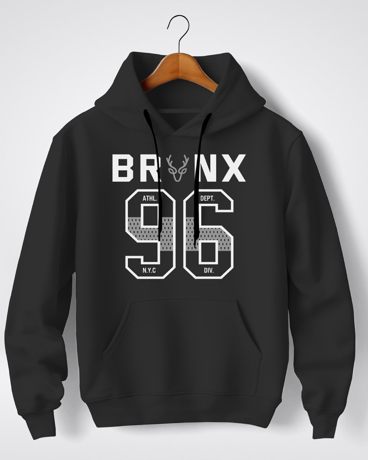 Image of Lripsome Men Full Sleeve Solid Hooded Sweatshirt