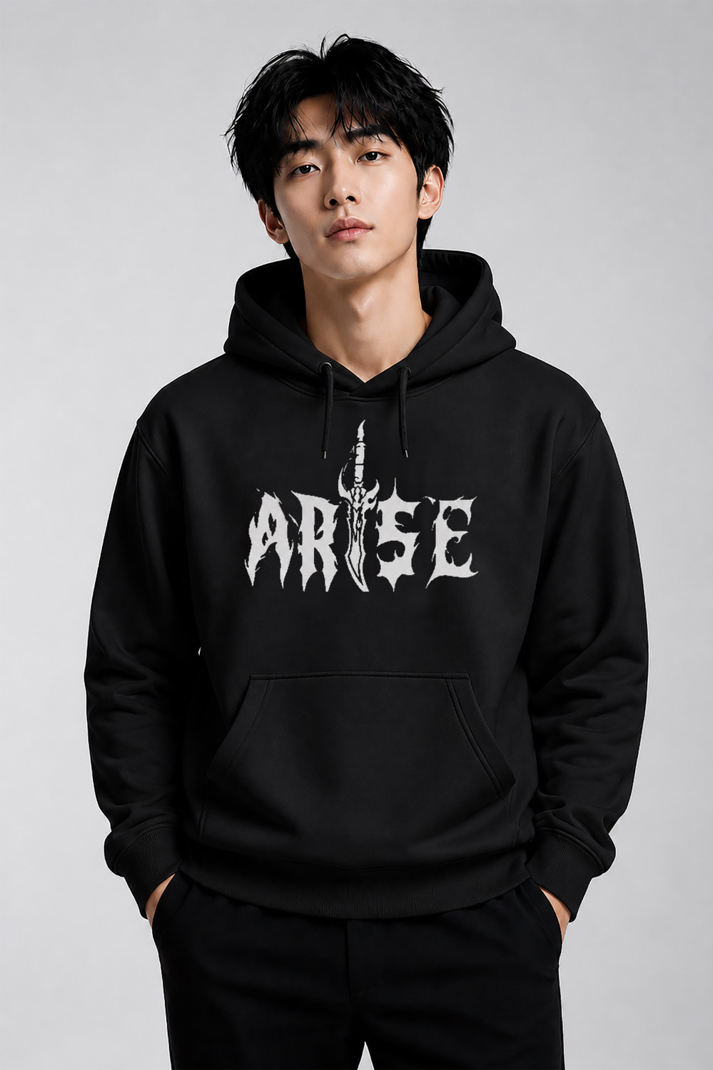 JUGULAR Men Full Sleeve Printed Hooded Sweatshirt - Image 1