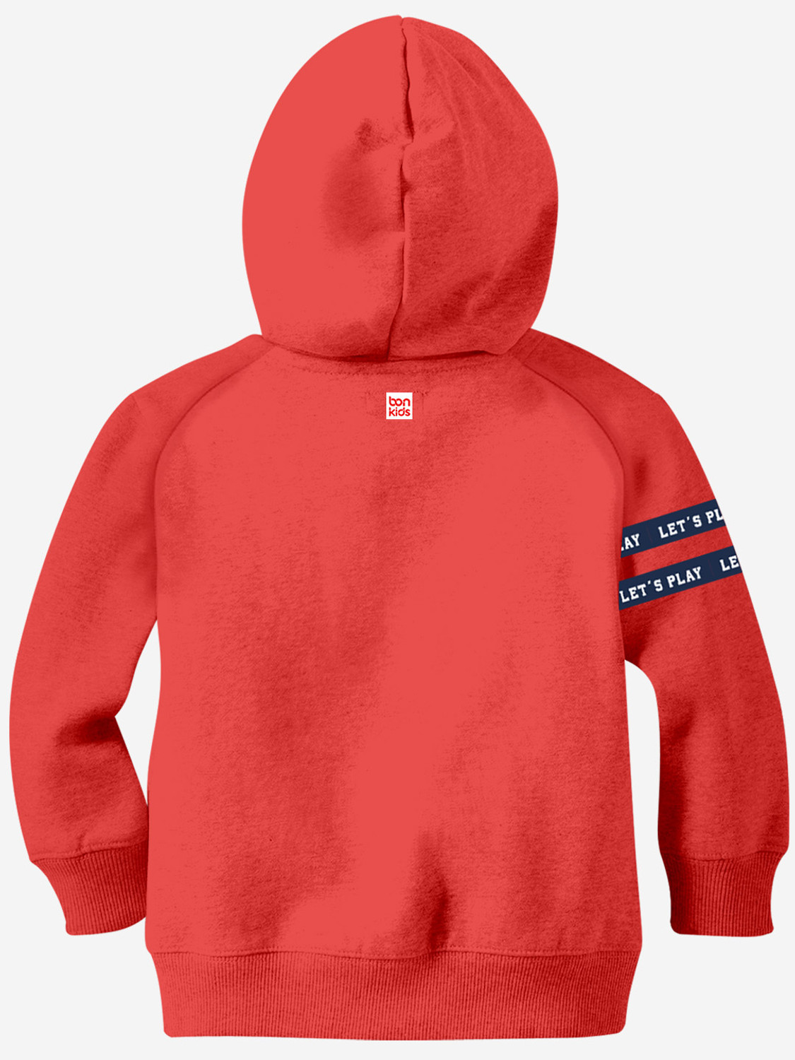 Image of BONKIDS Boys Full Sleeve Embroidered Hooded Sweatshirt