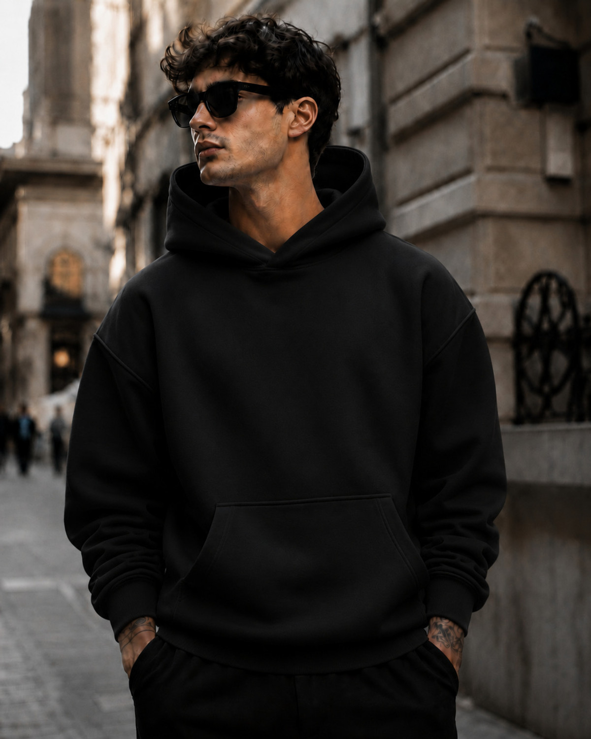 Techno Full Sleeve Solid Men Sweatshirt - Image 5