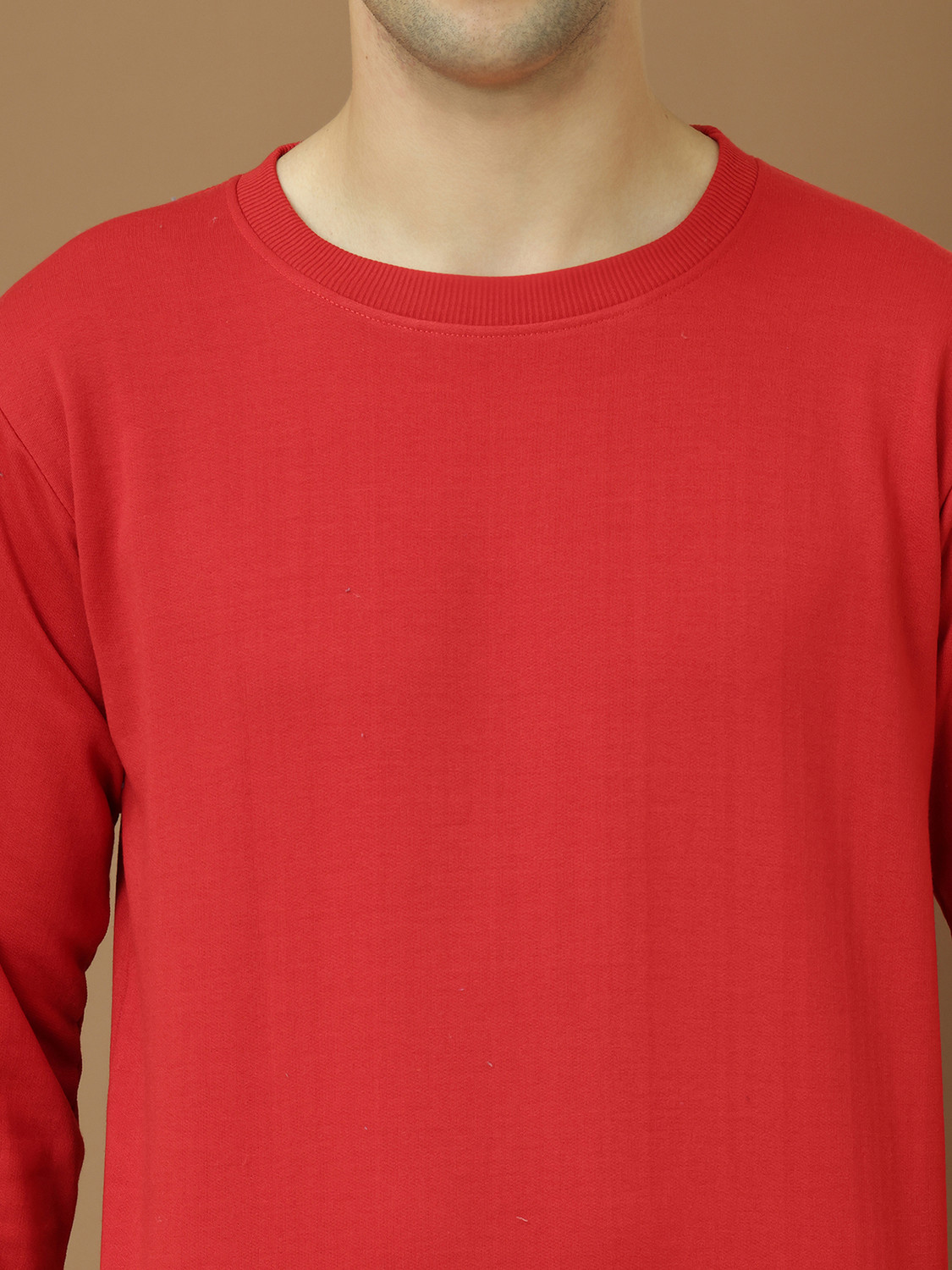Image of MACK JONNEY Men Full Sleeve Solid Sweatshirt