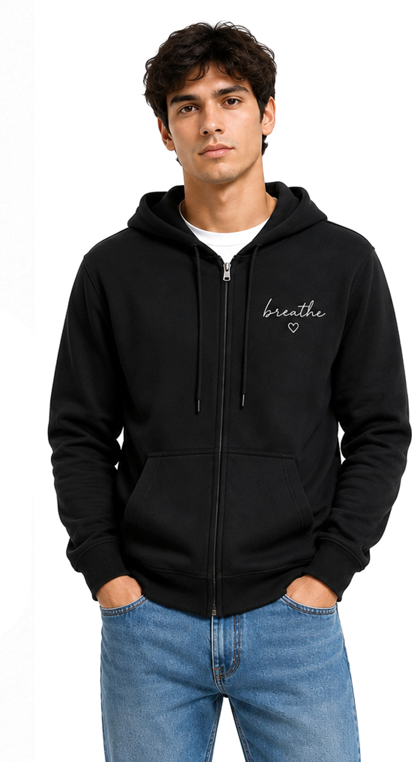 Image of JH MART Men Full Sleeve Printed Hooded Sweatshirt