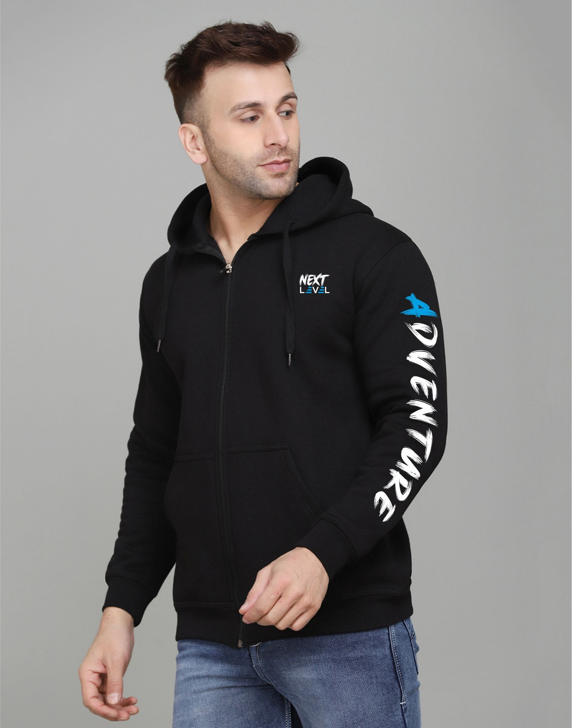 Sloloris Men's Full Sleeve Solid Sweatshirt - Image 1
