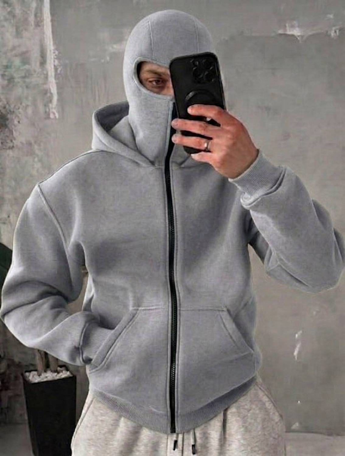 WOMENPRIDE Men Full Sleeve Solid Hooded Sweatshirt - Image 1