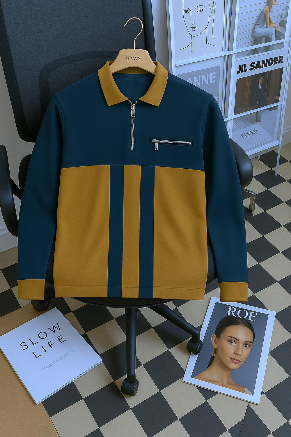 Try Full Sleeve Color Block Men Sweatshirt - Image 5