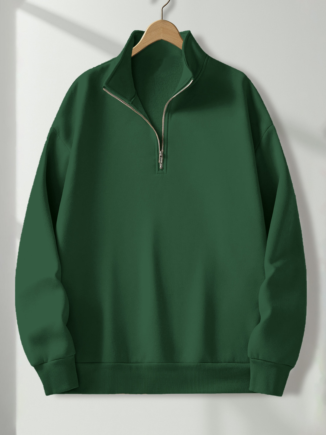 Image of Oneway Men Full Sleeve Solid Sweatshirt