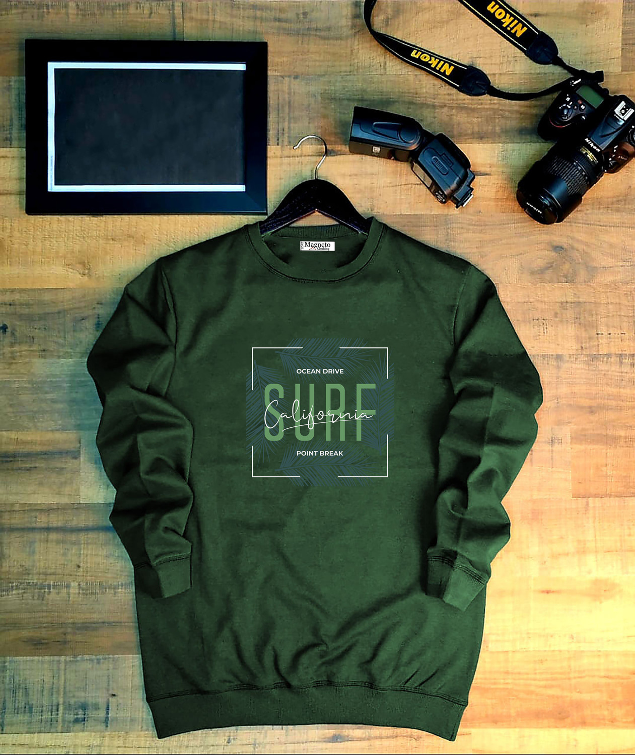 Image of Oneway Men Full Sleeve Solid Sweatshirt