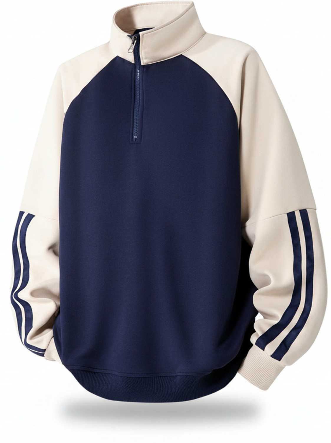 HeraDawn Men Full Sleeve Self Design Sweatshirt - Image 1
