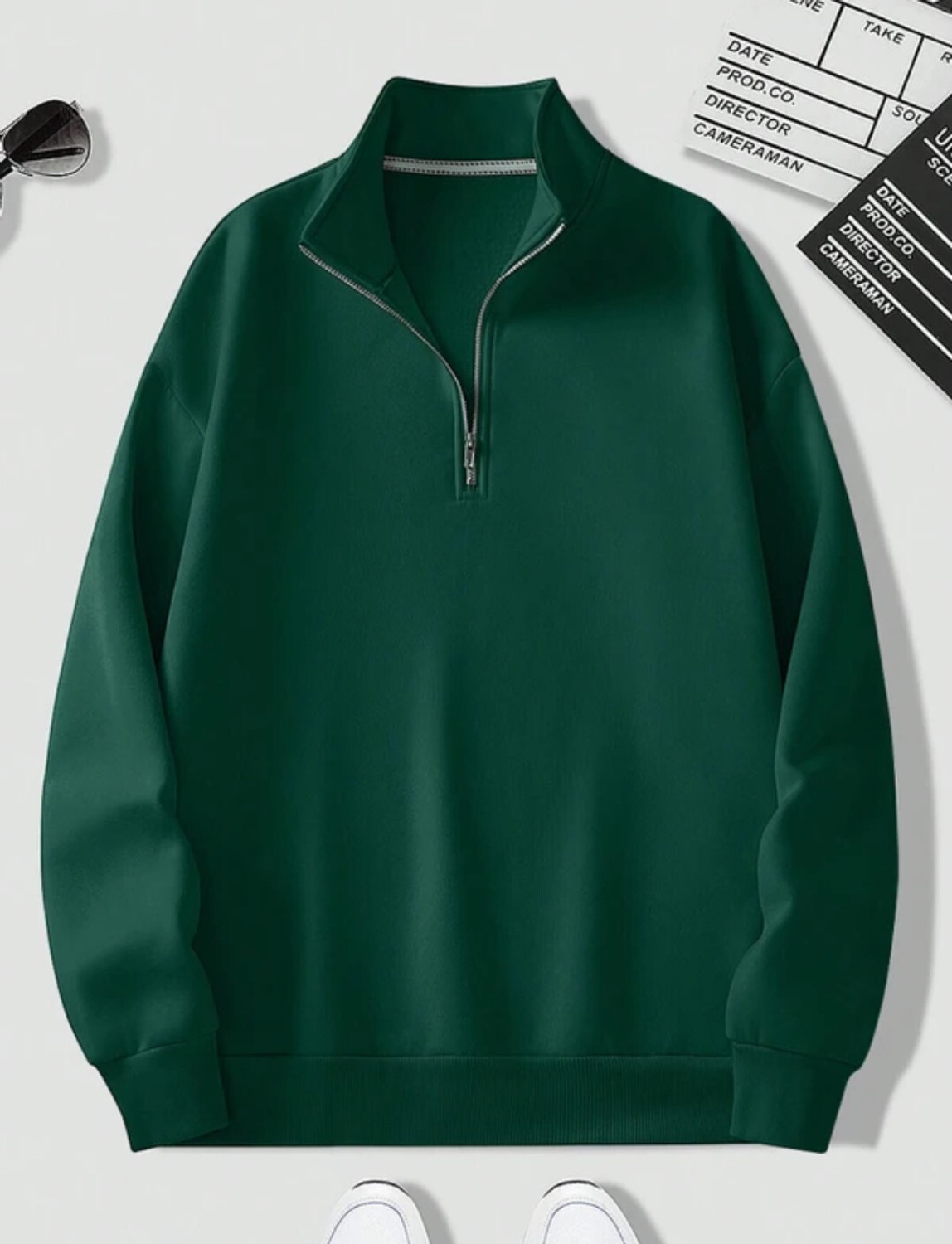 Image of Oneway Men Full Sleeve Solid Sweatshirt